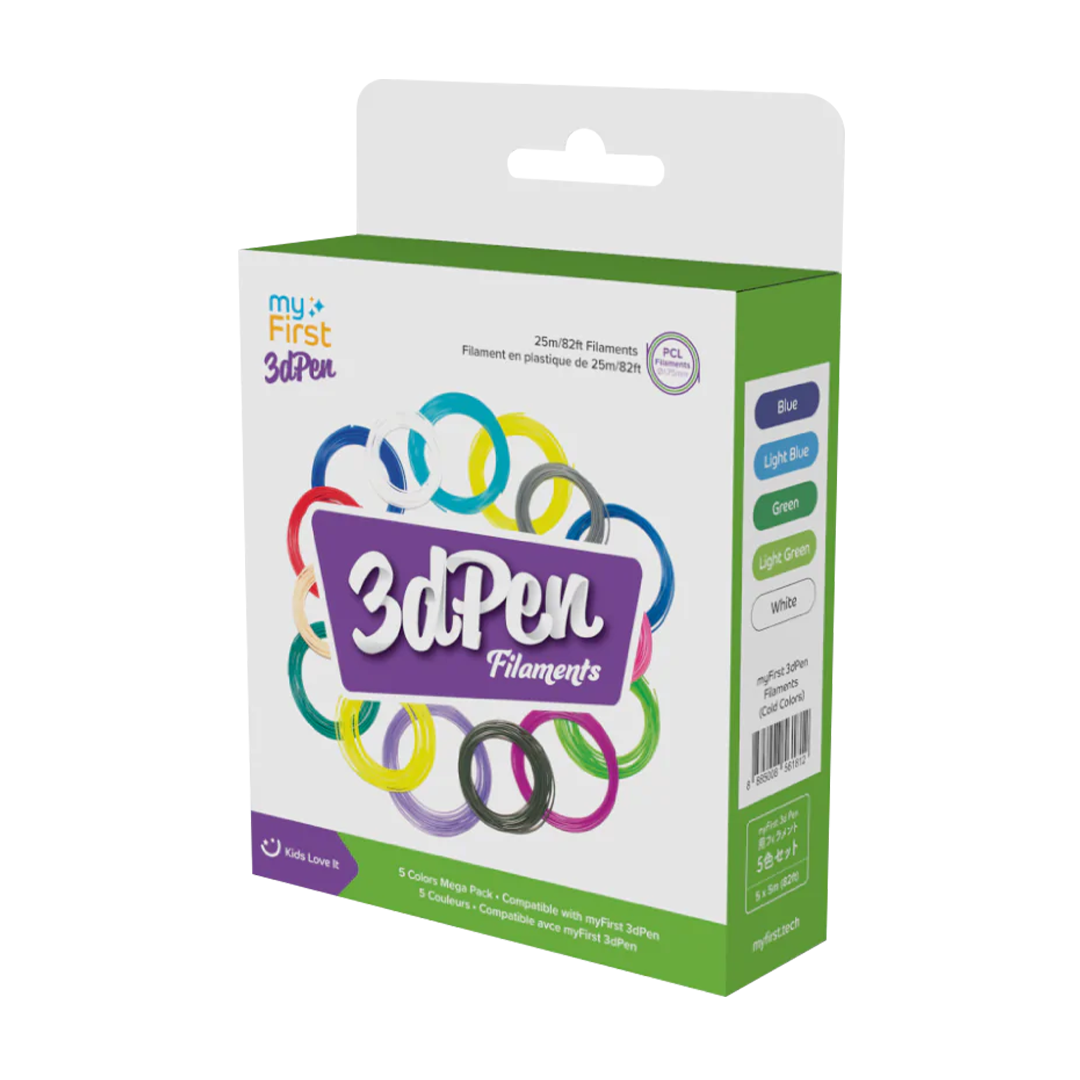 Filament Refill for 3dPen Make | PCL 5 Colors