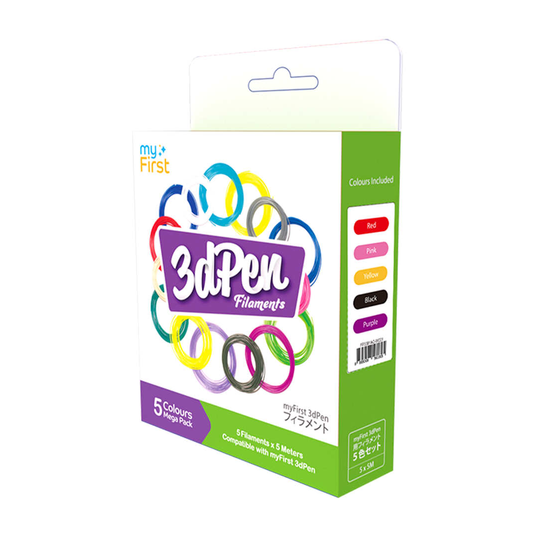 Filament Refill for 3dPen Make | PCL 5 Colors