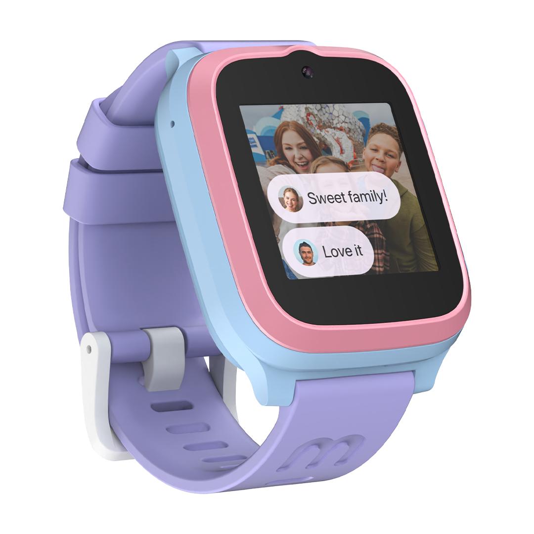 4G eSIM Square Slim Kids Smart Watch with GPS Tracking, Video Call (Square) | myFirst Fone S3+
