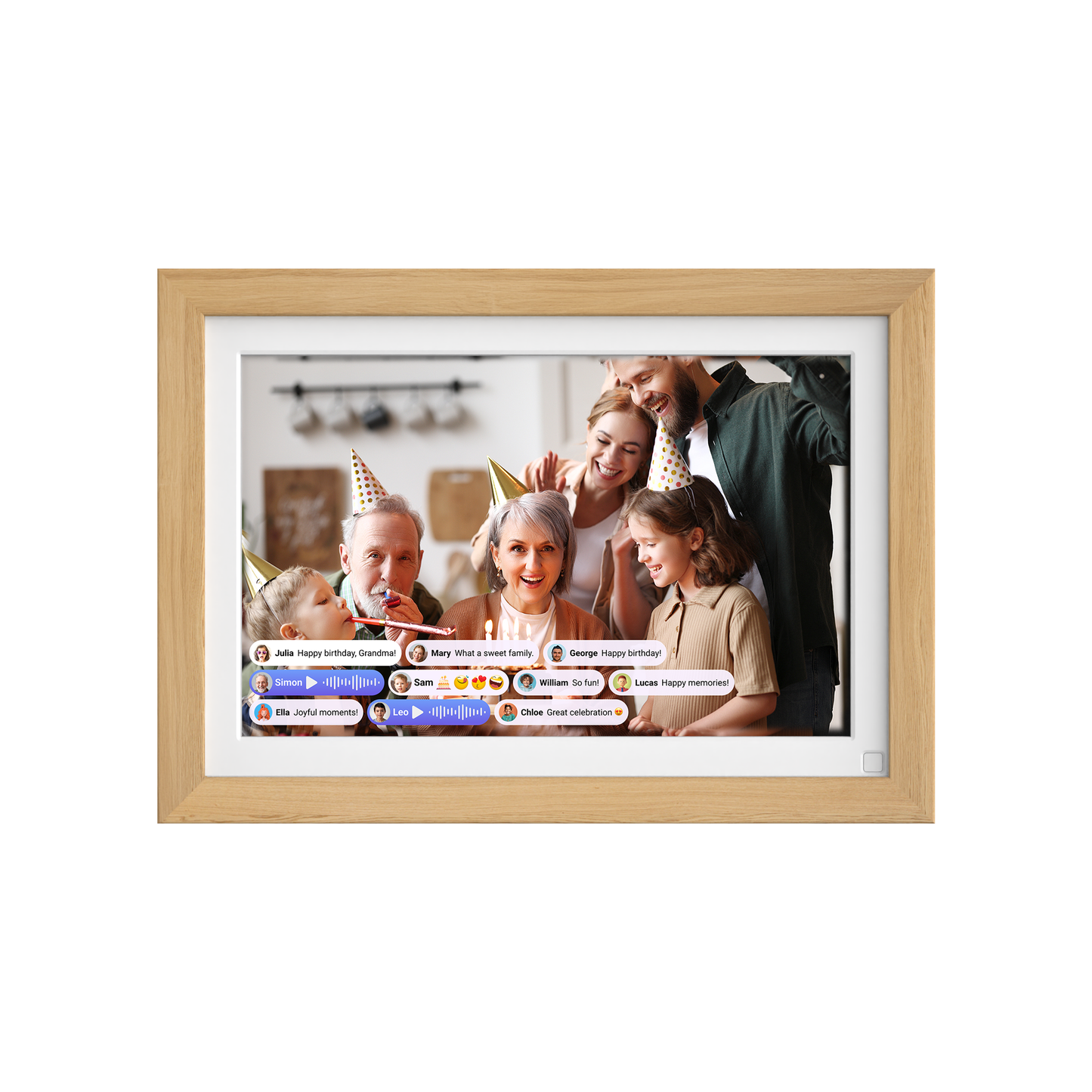 Digital Photo Frame | 10.1 Inch w/ Connected App | myFirst Frame Live