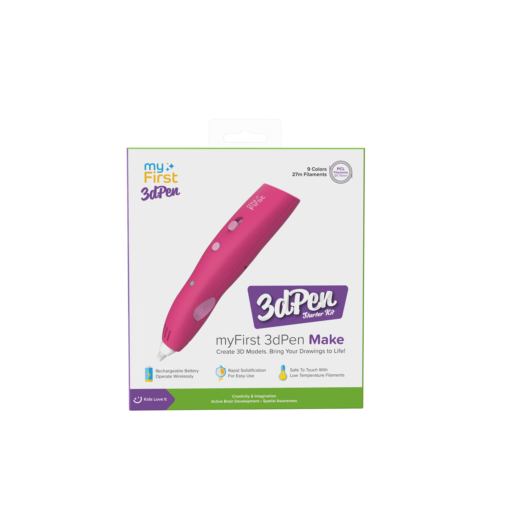 3d Pens for Kids With Wireless & Rechargeable Battery - myFirst 3dPen Make
