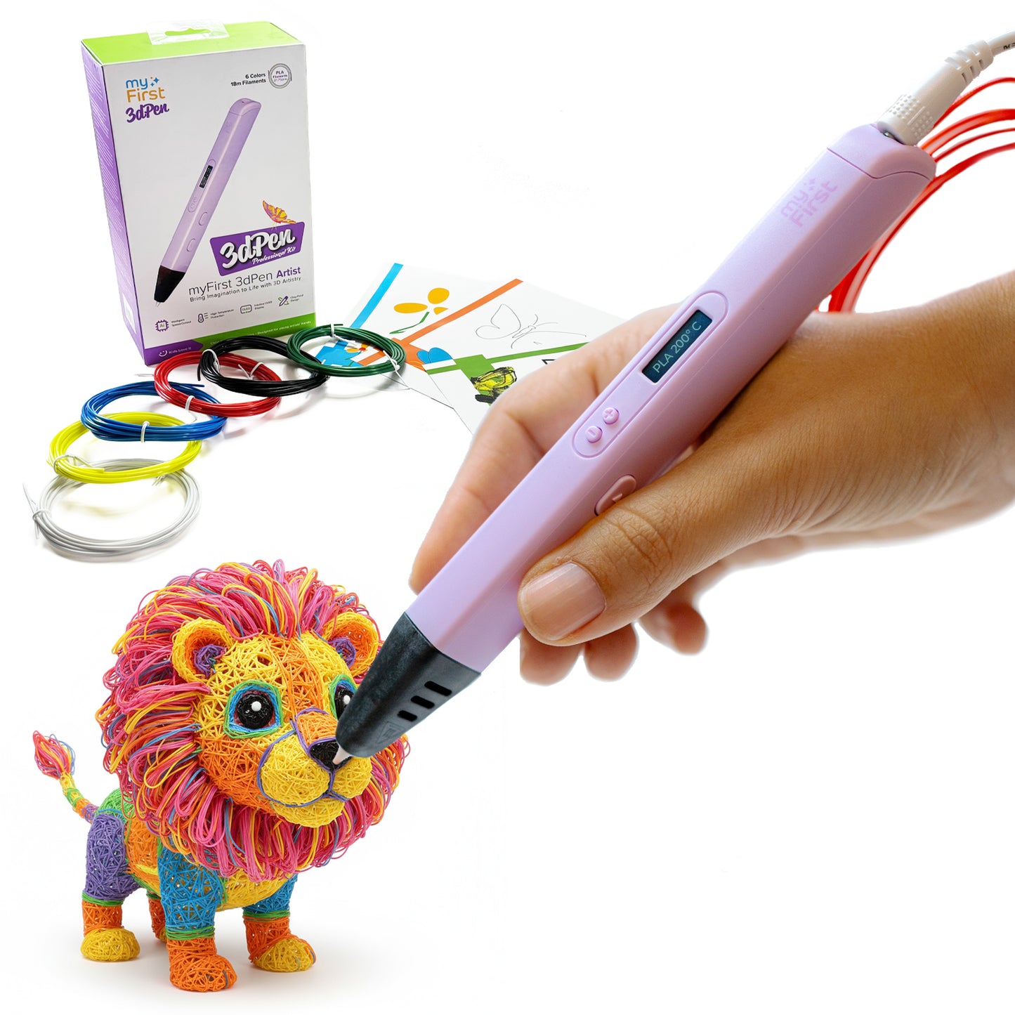 3D Pen with Display - PLA and ABS Compatible | myFirst 3dPen Artist