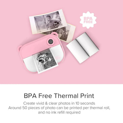Instant Print Camera | Thermal Printer w/ Paper Refills | myFirst Camera Insta 2