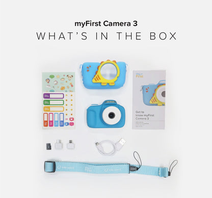 Kids Digital Camera with Rubber Protective Case & Lanyard | myFirst Camera 3